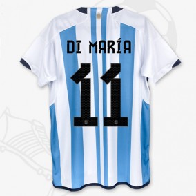 Argentina Di Maria 11 2023/2024 Hemma Fotbollströjor Kortärmad